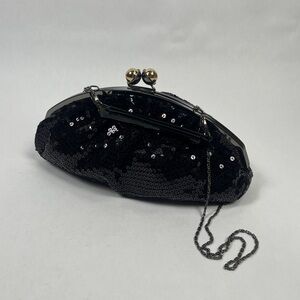 Black Sequin Clutch